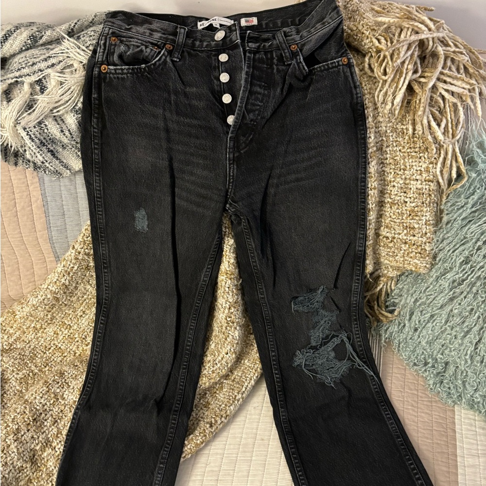 RE/DONE black ripped jeans